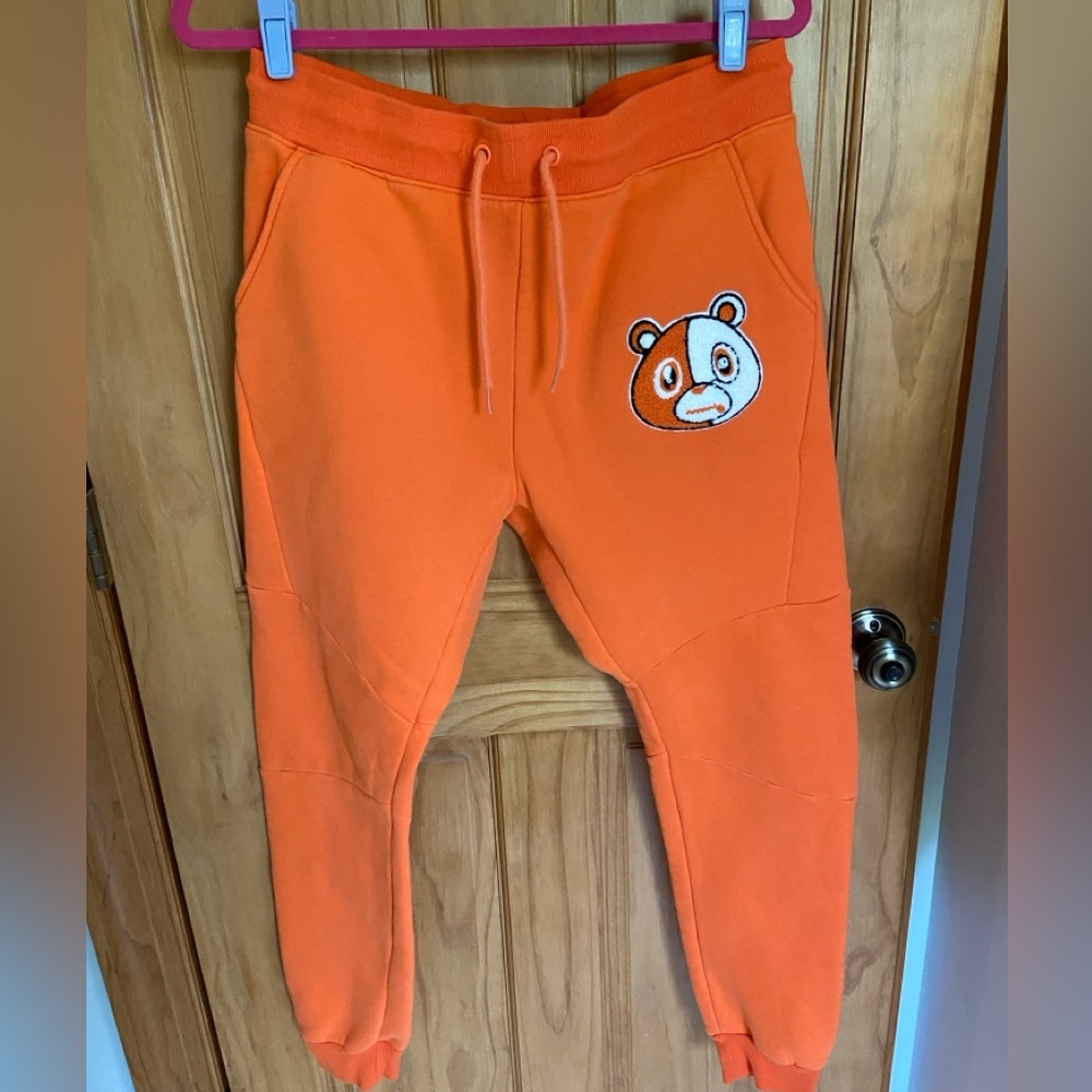 Effectus Clothing Large Orange Bear Sweatpants